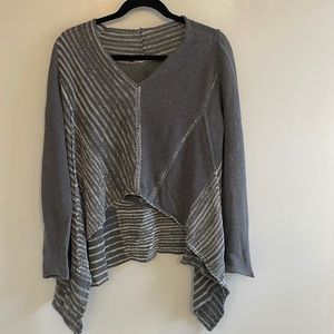 Sarah Pacini high low sweater. Spring/summer friendly. Dress it up or down.